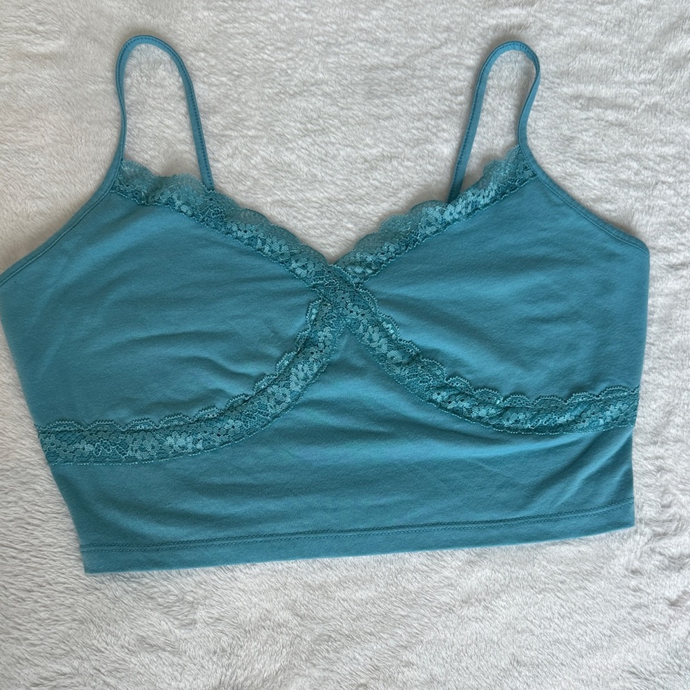 No Boundaries Teal Lace Bandeau